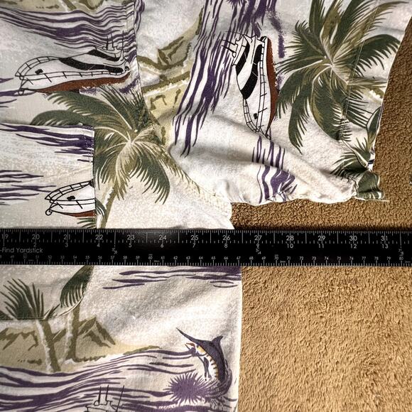Vintage Cherokee Waikiki Wear, Hawaiian Button Down Tropical Shirt Size XL - Picture 4 of 7